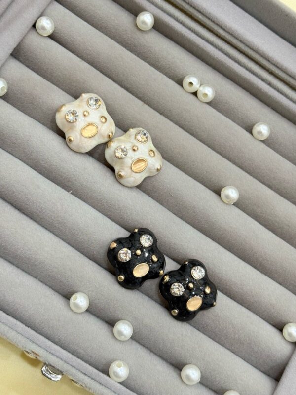 Stylish diamond studded earrings