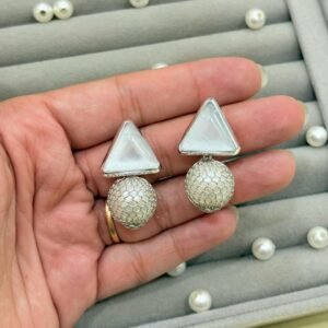 Triangle drop earrings