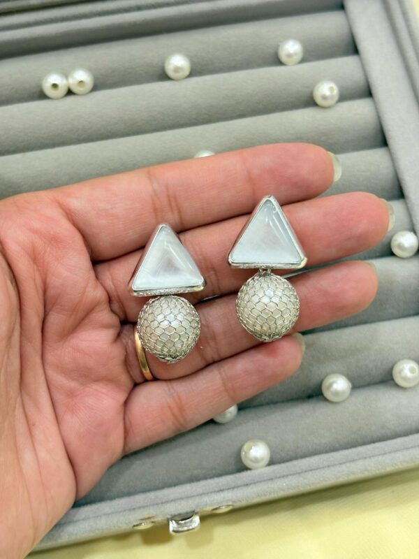 Triangle drop earrings